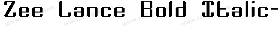 Zee Lance Bold Italic字体转换